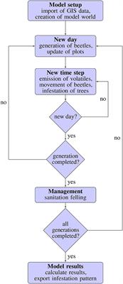 The Effect of Sanitation Felling on the Spread of the European Spruce Bark Beetle—An Individual-Based Modeling Approach